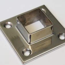 Фланец нержавеющий приварной встык с пазом квадратный Ду 10 Ру 10 10Х17Н13М2Т 10х14х15х10 мм ГОСТ 12821-80