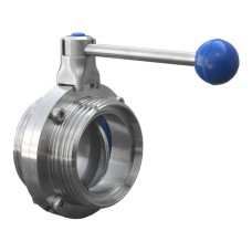 Затвор нержавеющий дисковый поворотный запорный приварной 12Х18Н9ТЛ ДУ 1000 Ру 25 Арма-Пром